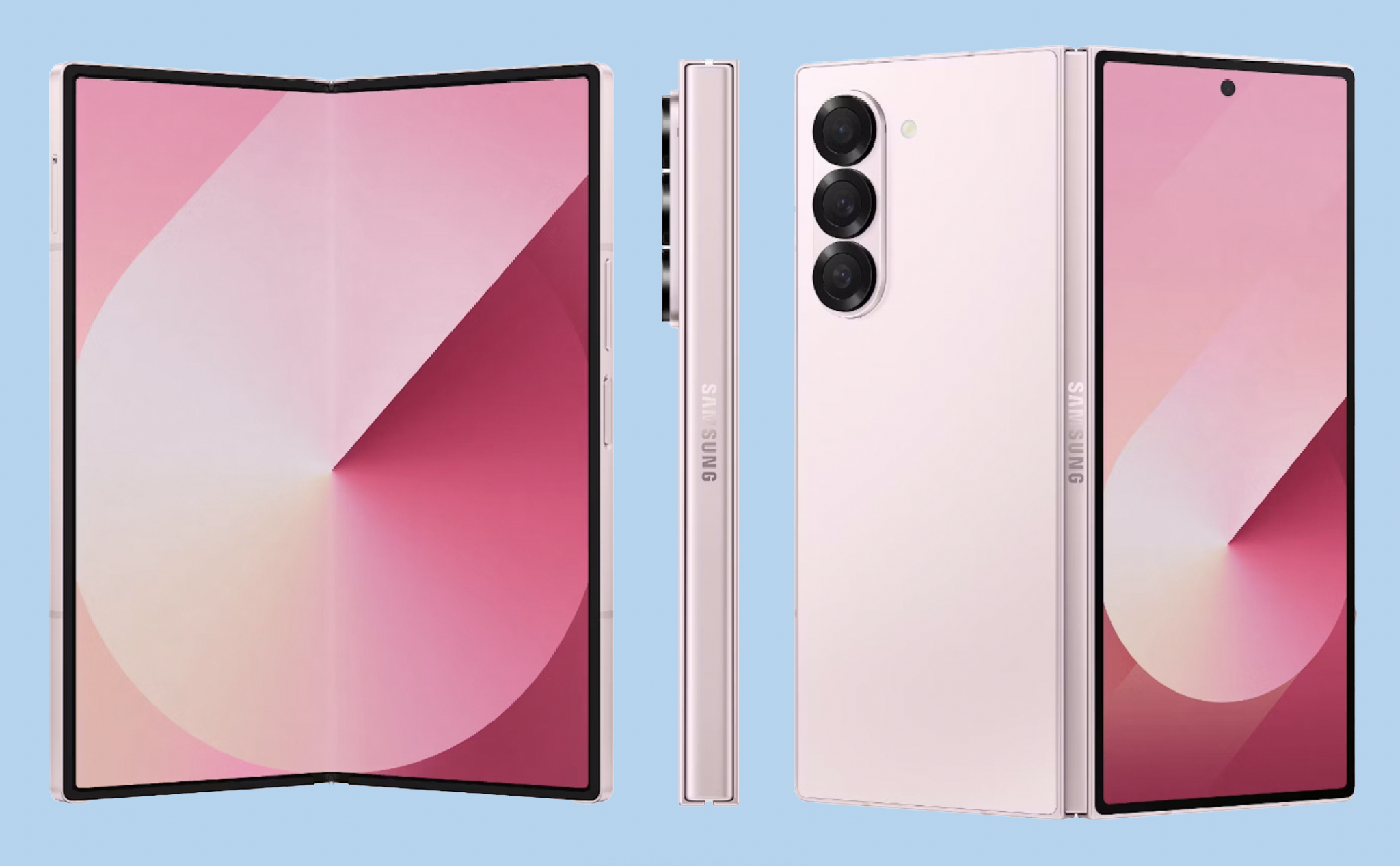Samsung Galaxy Z Fold 6 màu hồng