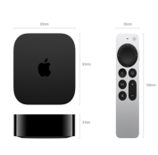 Thiết bị giải trí đa phương tiện Apple TV 4K Wi‑Fi + Ethernet 128GB Chính hãng Black