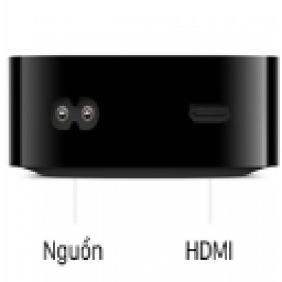 Thiết bị giải trí đa phương tiện Apple TV 4K Wi‑Fi + Ethernet 128GB Chính hãng Black