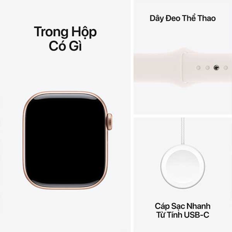 Apple Watch Series 10 (GPS) 2024 Viền nhôm dây thể thao