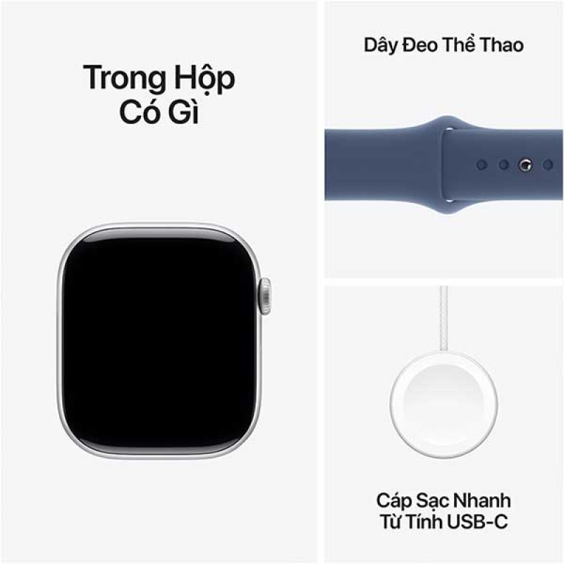 Apple Watch Series 10 (GPS) 2024 Viền nhôm dây thể thao