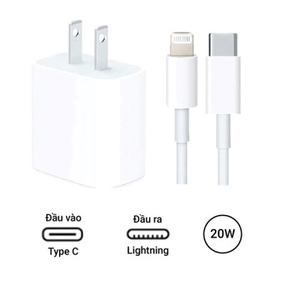 Bộ sạc nhanh 20W iPhone USB-C to Lightning