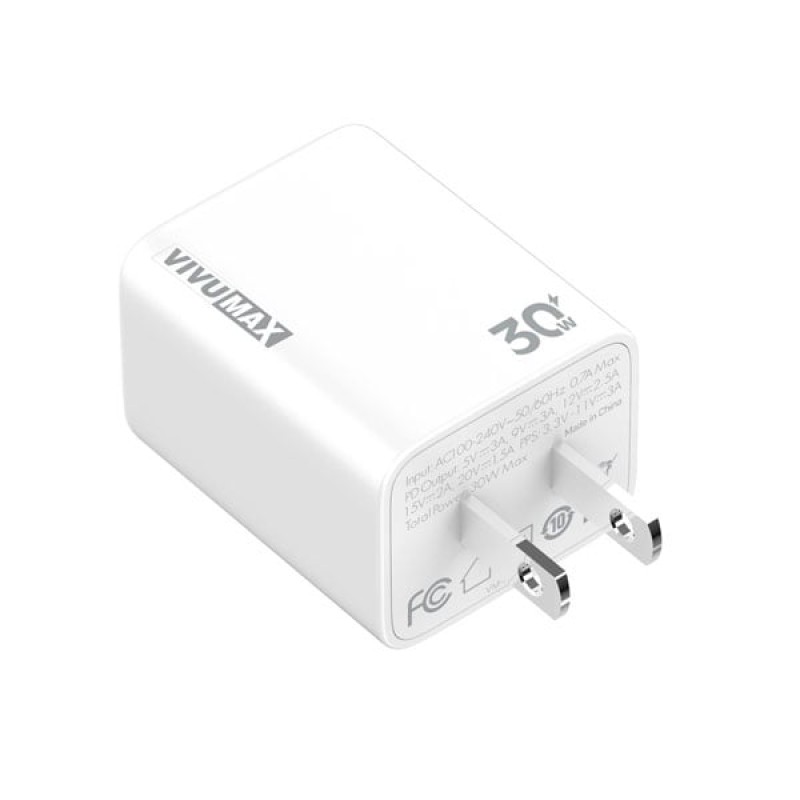 Bộ sạc nhanh cao cấp 30W USB-C to Lightning VivuMax VM-AC.PD30i