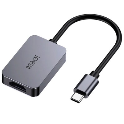 Cổng chuyển Robot USB-C to HDMI Adapter Hub HT100 Gray
