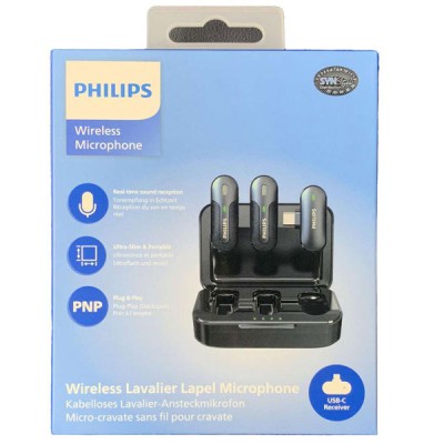 Micro không dây cài áo Philips DLM9002C/74 USB-C 3 micro