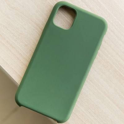 Ốp lưng iPhone 11 Pro dẻo Liquid Silicone Skin Buff MIDNIGHT GREEN