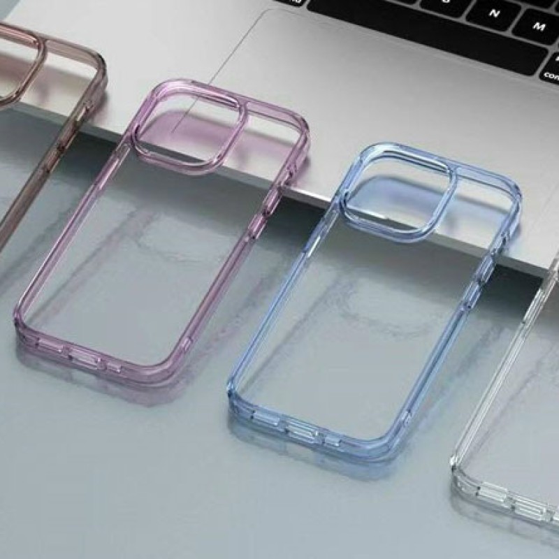 Ốp lưng iPhone 14 Pro Max Likgus nhựa trong viền màu
