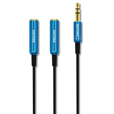 Cáp Audio Phillips AUX 3.5mm (M) to 2 AUX 3.5mm (F) SWA7200C/94 1.2m