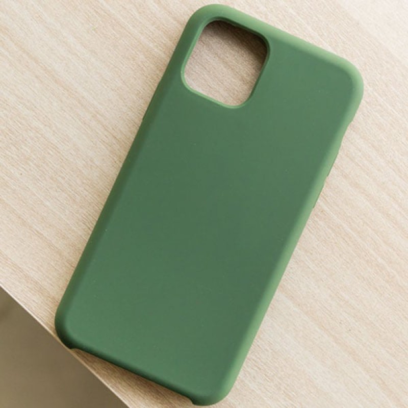 Ốp lưng iPhone 11 Pro Max dẻo Liquid Silicone Skin Buff MIDNIGHT GREEN