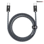 Cáp sạc nhanh Type-C to Type-C Baseus Fast Charging Cable 100W 6932172651626 LVE076-CC-1K Black