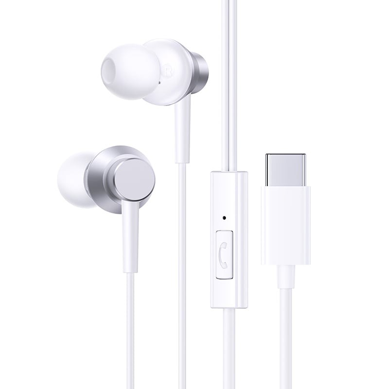 Tai nghe Jack Type-C Baseus Encok CZ11 Wired Earphones 6932172645687 LVH047-TC-WH White