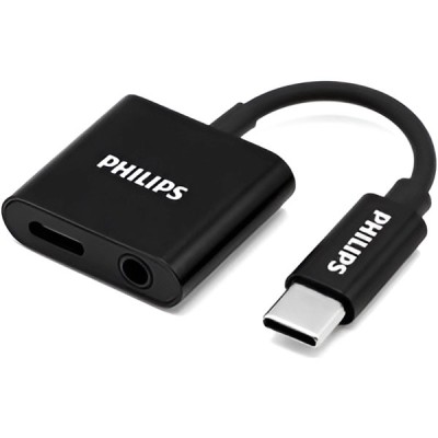 Bộ chuyển đổi OTG Phillips USB-C to USB-C/AUX3.5mm SWA3021/74 5cm