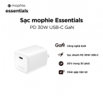 mophie-ACC-Wall Adapter-ESSNTL-GaN-30W-1C-White