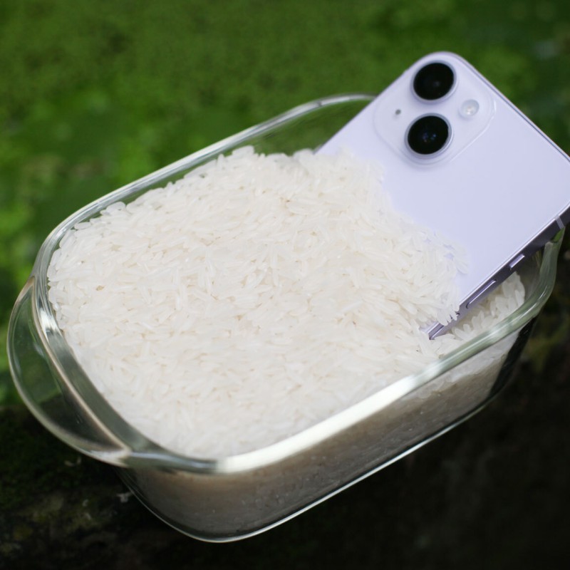 Có nên bỏ điện thoại iPhone bị dính nước vào gạo?